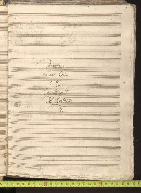 First page of Domine ad adiuvandum me