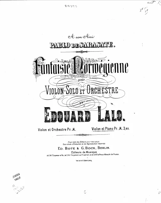 First page of Fantaisie norvégienne