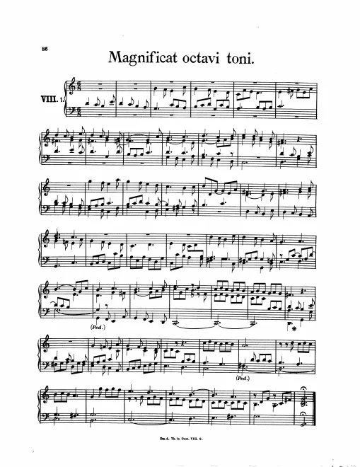 First page of Magnificat Fugue