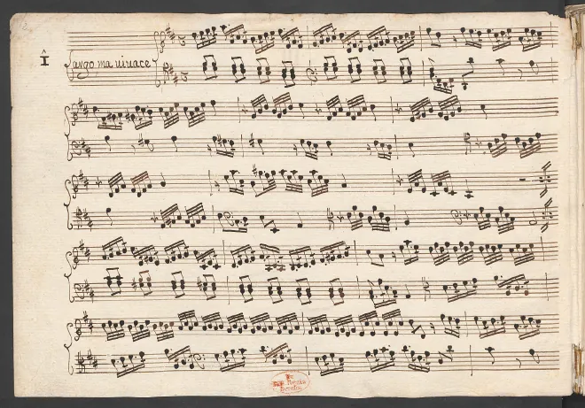 First page of Harpsichord Sonata in D major