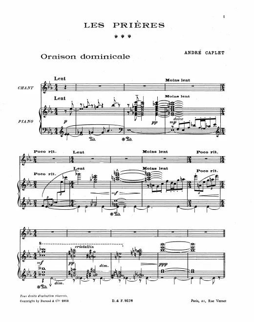 First page of Les prières
