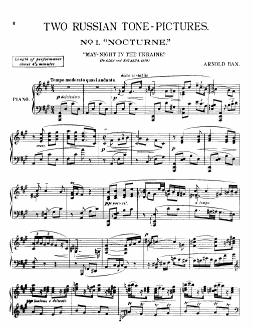 First page of 2 Russian Tone-Pictures