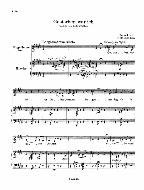First page of Gestorben war ich