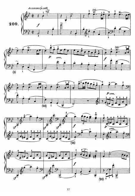 First page of Keyboard Sonata in B-flat major