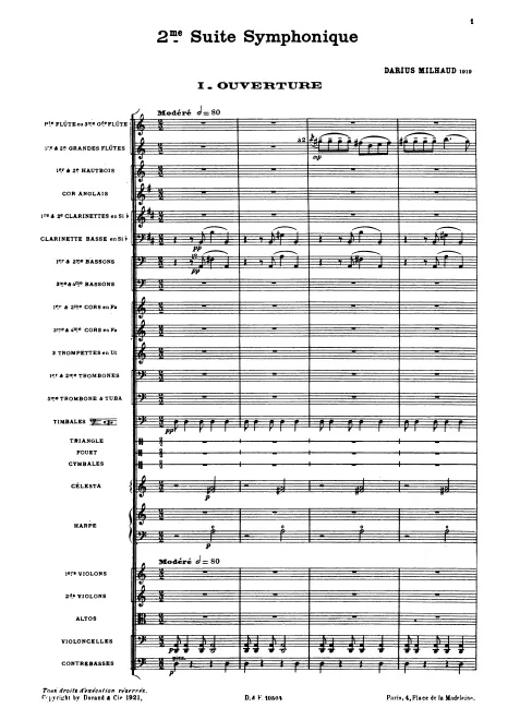 First page of Suite symphonique No.2