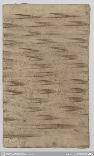 First page of Ouverture-Suite in F major