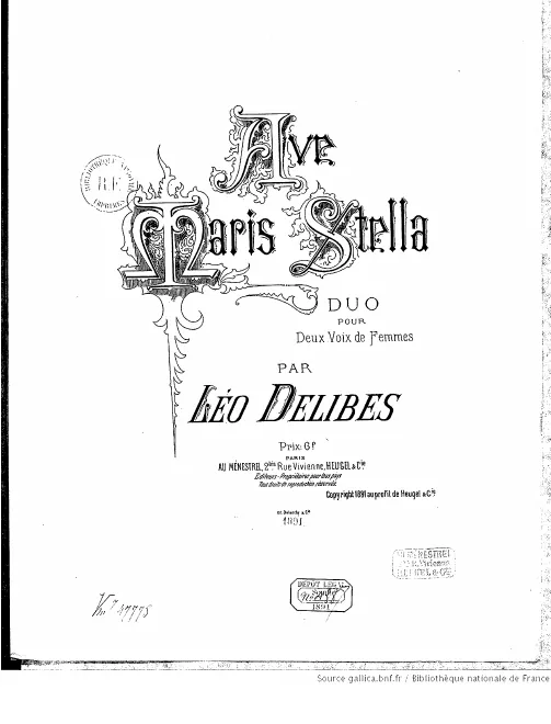 First page of Ave maris stella