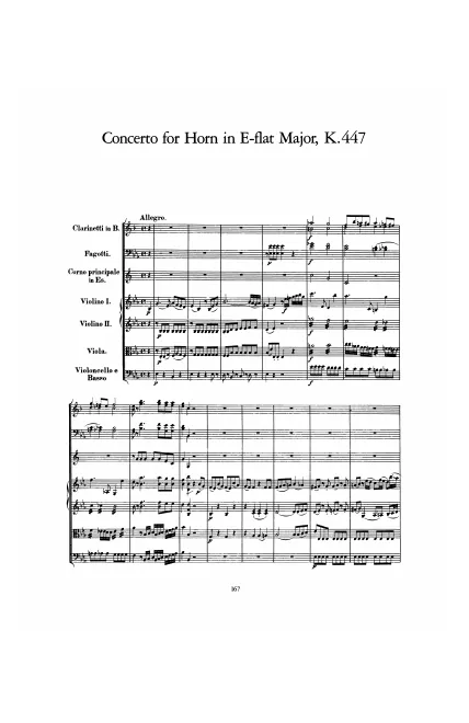 First page of Horn Concerto