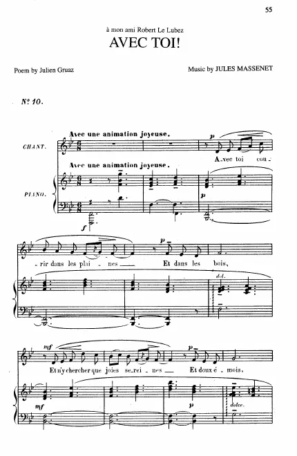First page of Avec toi!