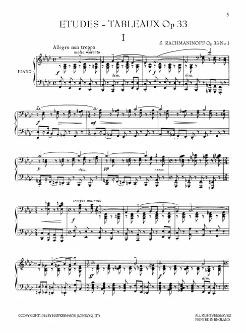 First page of Etudes-tableaux