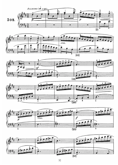 First page of Keyboard Sonata in D major