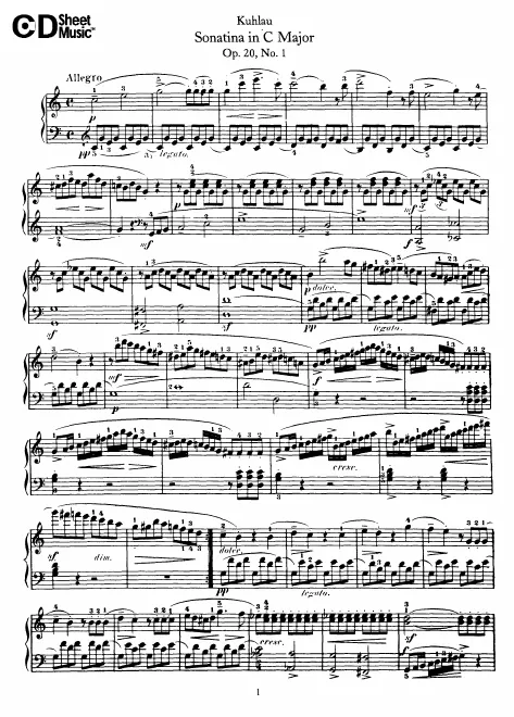 First page of 3 Sonatinas