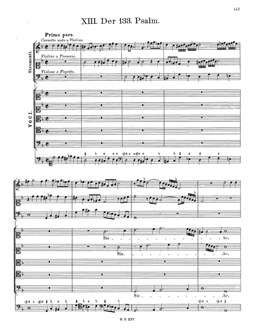 First page of Siehe, wie fein und lieblich ist's
