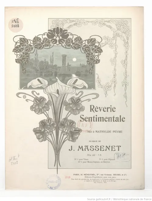 First page of Rêverie sentimentale