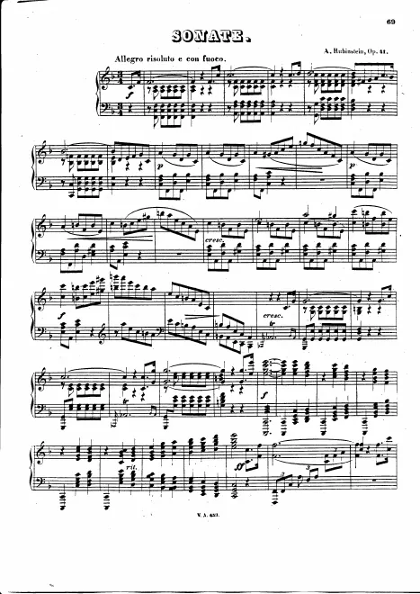 First page of Piano Sonata No.3 in F major