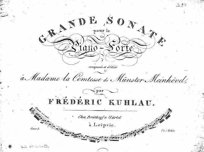 First page of Piano Sonata