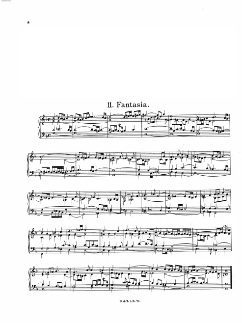 First page of Fantasia in G minor
