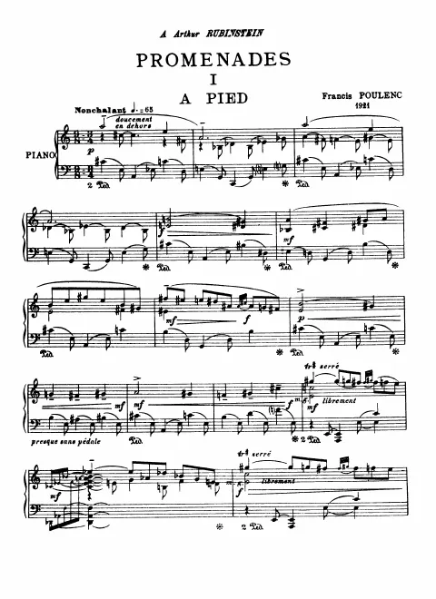 First page of Promenades