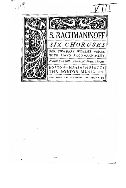 First page of 6 Choruses