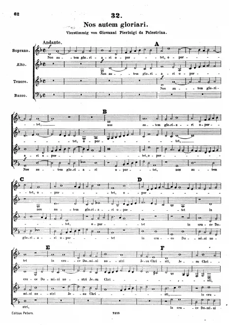 First page of Nos autem gloriari