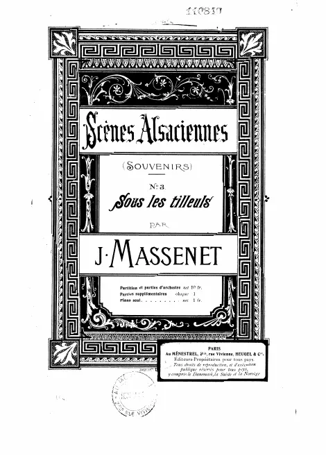 First page of Scènes alsaciennes
