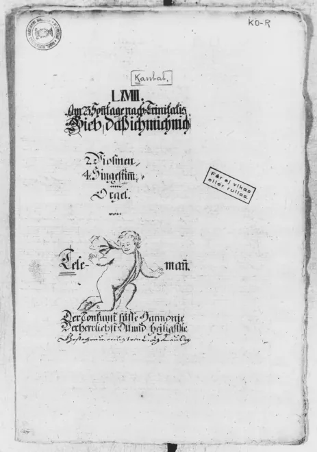 First page of Gieb, dass ich mich nicht erhebe, TWV 1:621