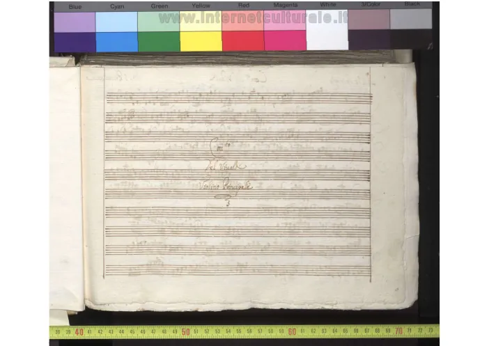First page of Violin Concerto in B-flat major
