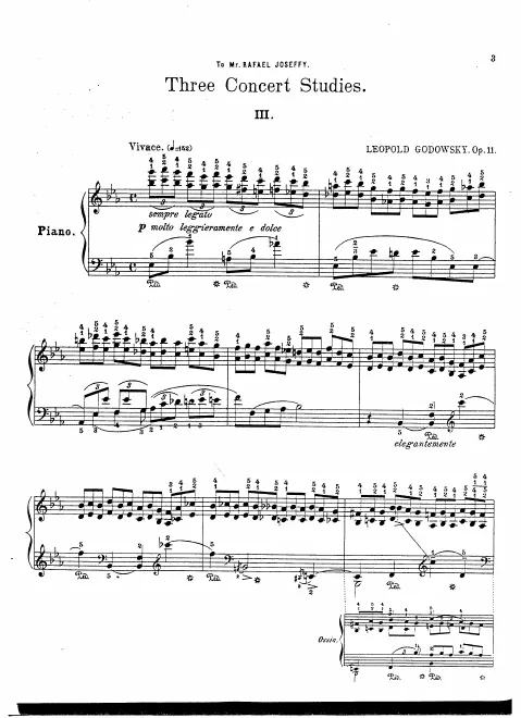 First page of 3 Concert Studies, Op.11