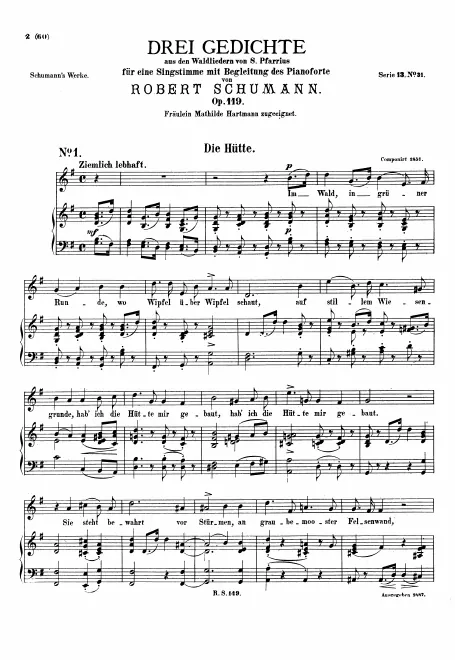 First page of 3 Gedichte