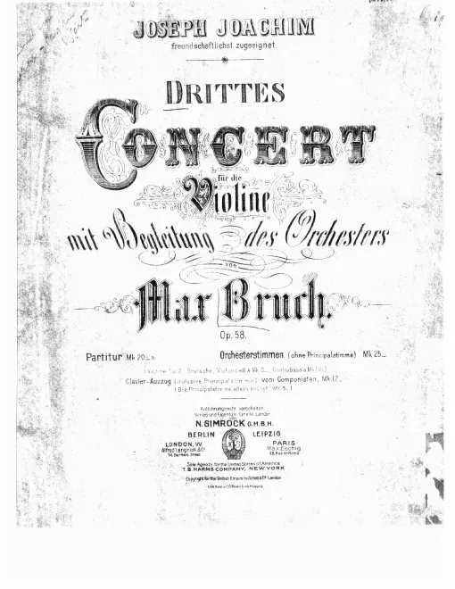 First page of Violin Concerto No.3