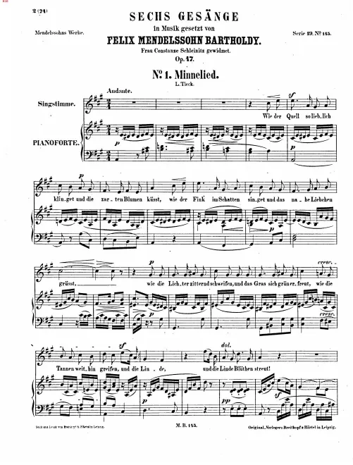 First page of 6 Songs