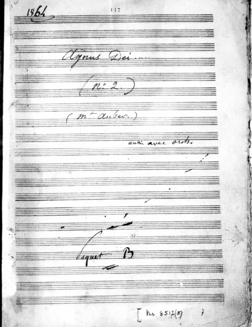 First page of Agnus Dei No.2