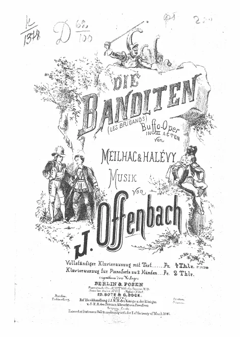 First page of Les brigands