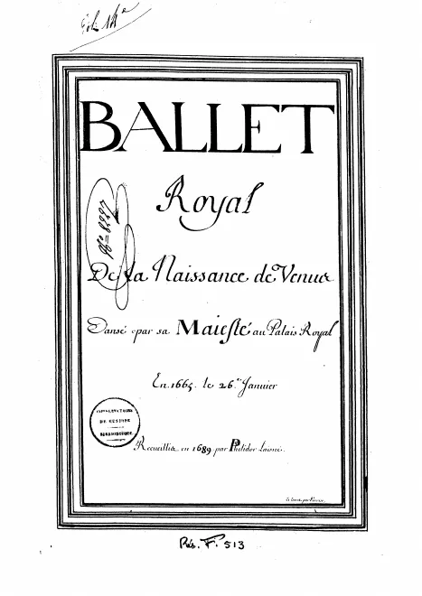 First page of La naissance de Vénus