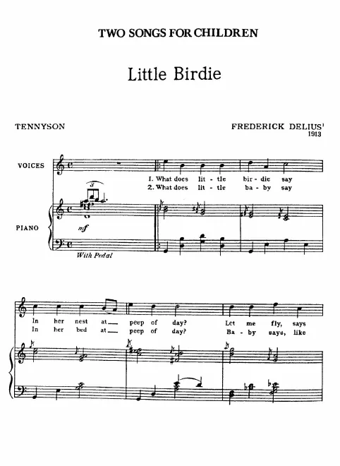 First page of 2 Songs for children