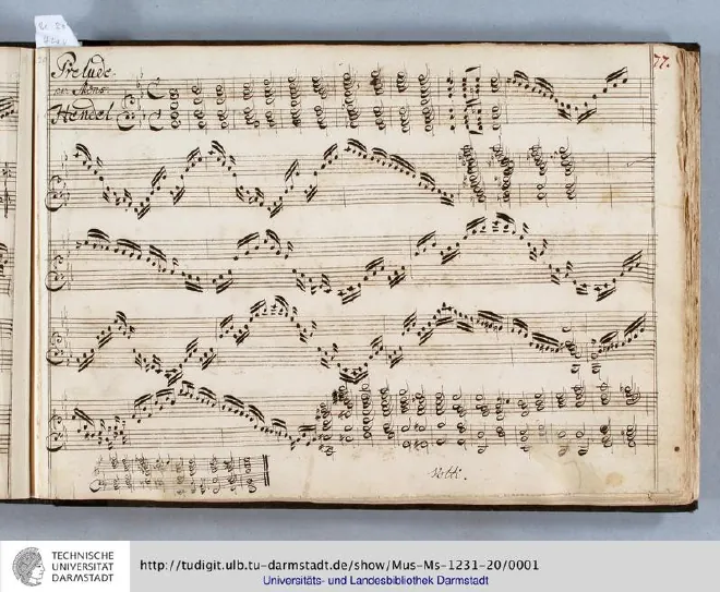 First page of Suite in B-flat major