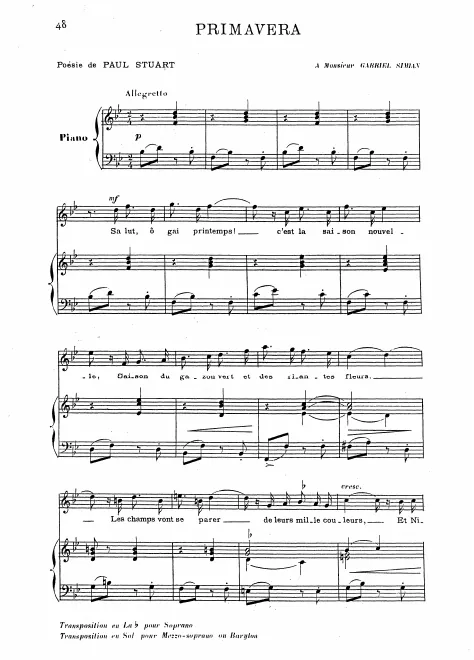 First page of Primavera