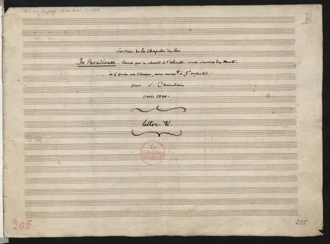 First page of In paradisum deducant te angeli