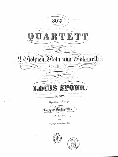 First page of String Quartet No.31