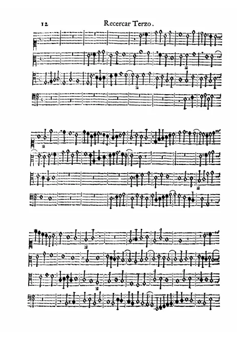 First page of Recercar terzo