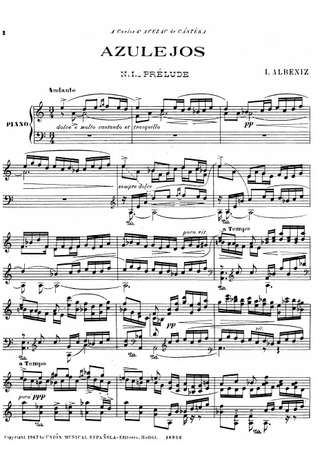 First page of Azulejos