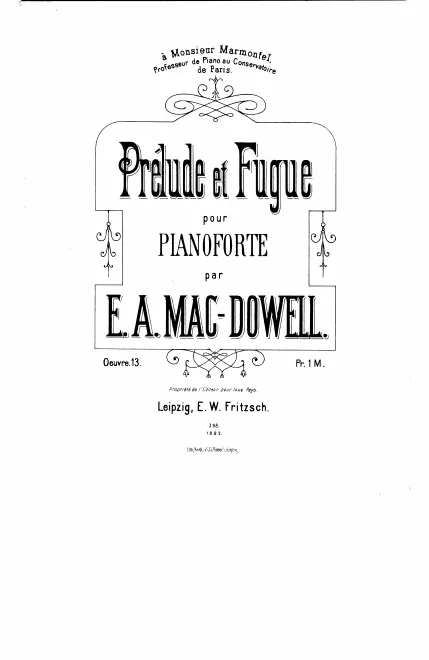First page of Prelude and Fugue