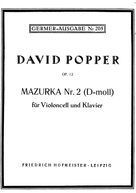 First page of Mazurka No.2