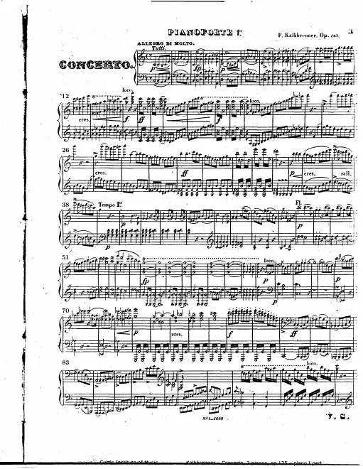 First page of Grand Concerto for two pianos