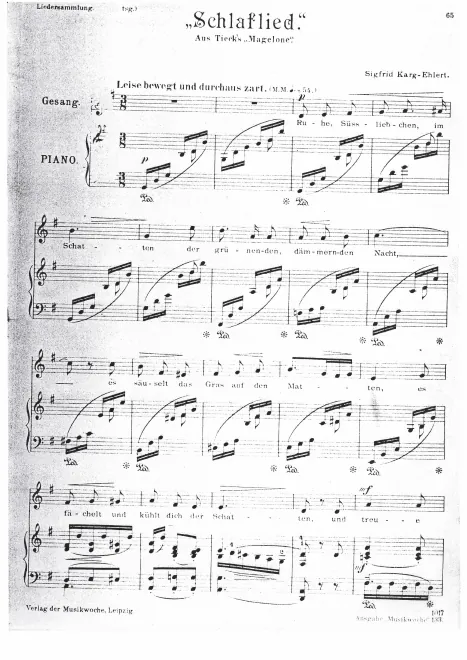 First page of 3 Lieder