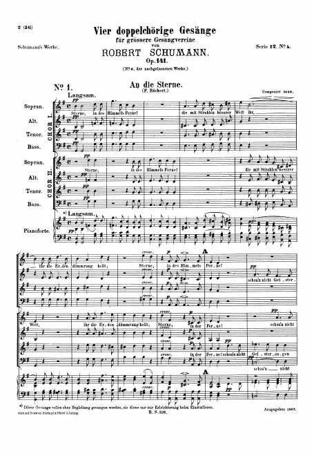 First page of 4 Doppelchörige Gesänge