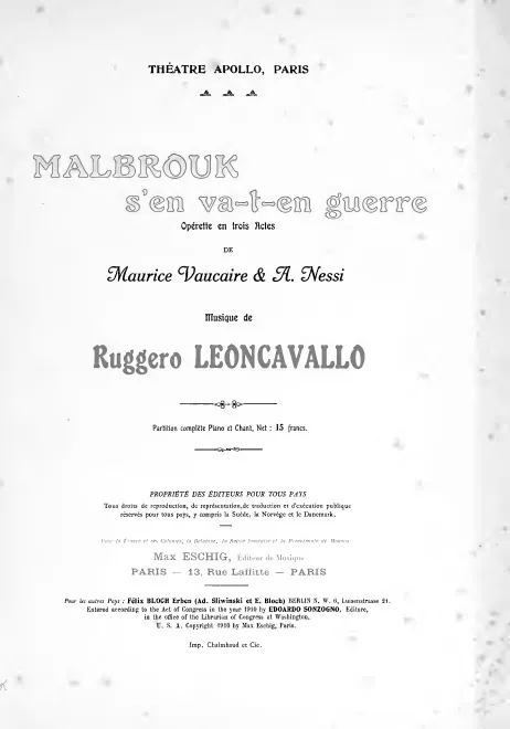 First page of Malbruk