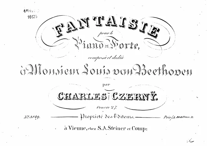First page of Fantaisie