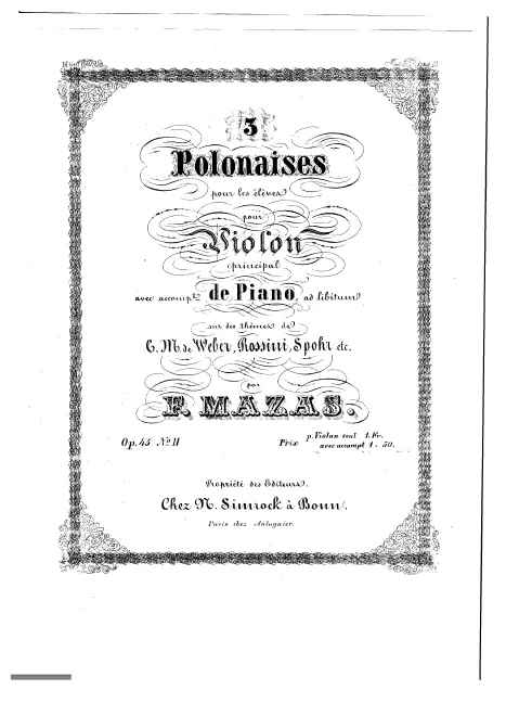 First page of 3 Polonaises