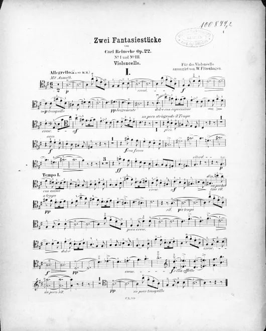 First page of Fantasiestücke